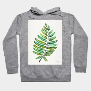 fern leaf green Hoodie